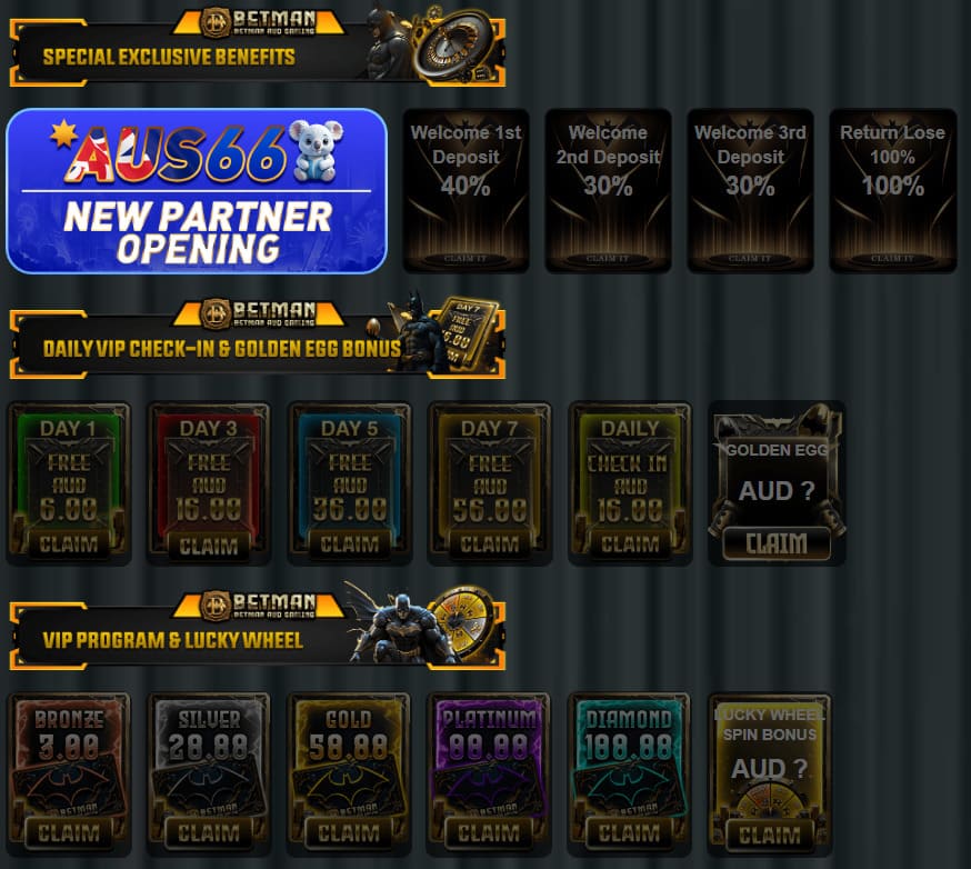 Betman Casino daily promotions